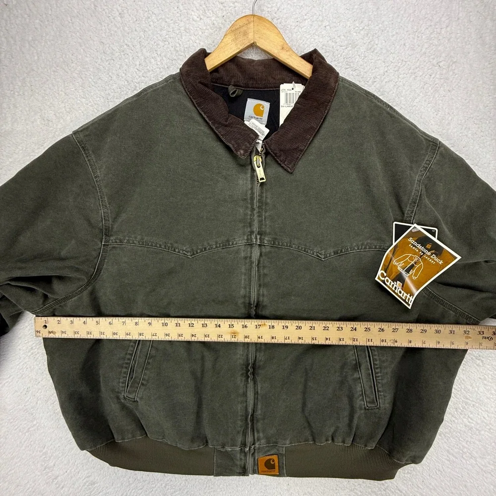 Carhartt Santa Fe Jacket Quilt Lined Mens 5XL J14 MOS Moss Green NWT NOS